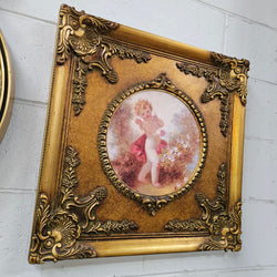 Vintage Framed Cupid Print | Antique & Vintage | Moonee Ponds Antiques | Australia Wide Delivery