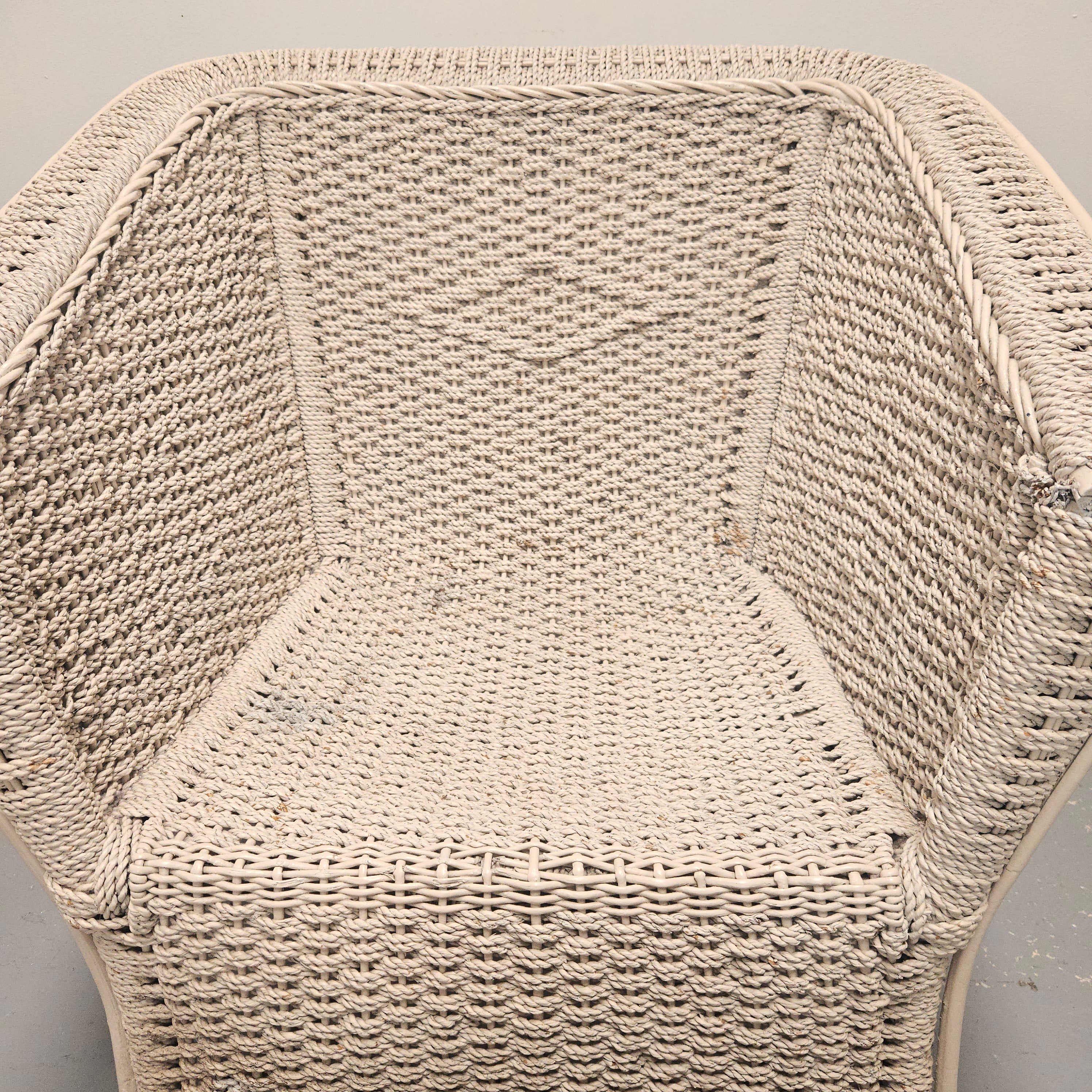 Attractive Vintage Painted Lloyd Loom Style Chair | Antique & Vintage | Moonee Ponds Antiques | Australia Wide Delivery