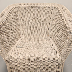 Attractive Vintage Painted Lloyd Loom Style Chair | Antique & Vintage | Moonee Ponds Antiques | Australia Wide Delivery