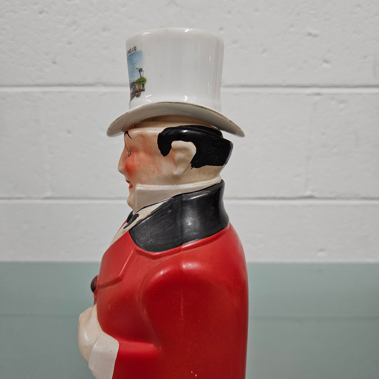 Vintage Johnny Walker Whisky Decanter With Replacement China Hat