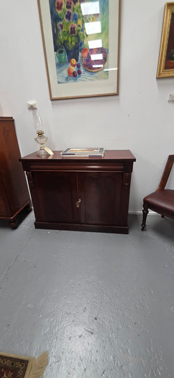 Solid Mahogany Two Door Cabinet With Drawer | Antique & Vintage | Moonee Ponds Antiques | Australia Wide Delivery