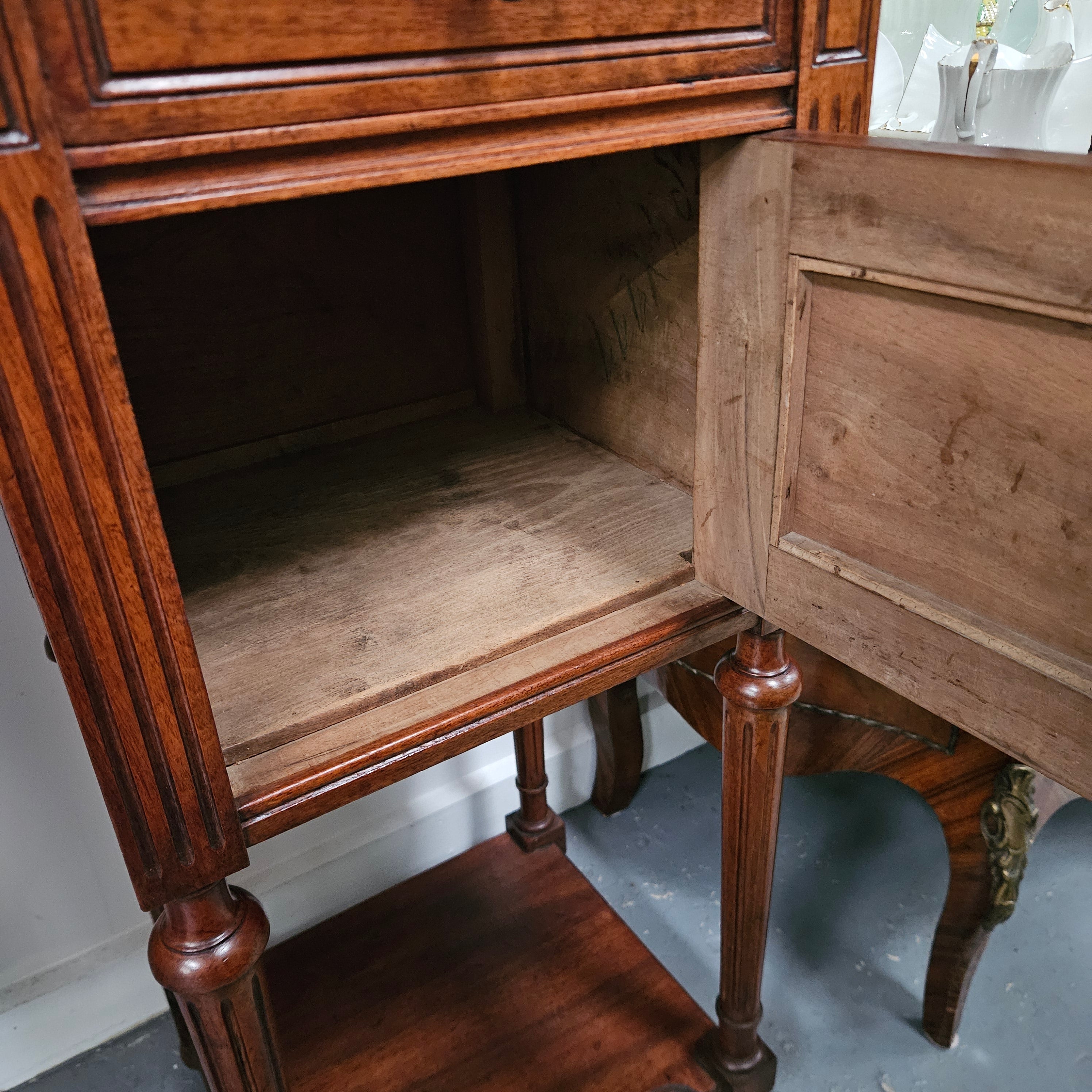 Stunning Marble Top Bedside Table | Antique & Vintage | Moonee Ponds Antiques | Australia Wide Delivery