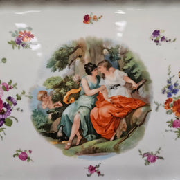 Antique Victorian China Tray