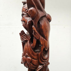 Hand Carved Rosewood Lamp Base | Antique & Vintage | Moonee Ponds Antiques | Australia Wide Delivery