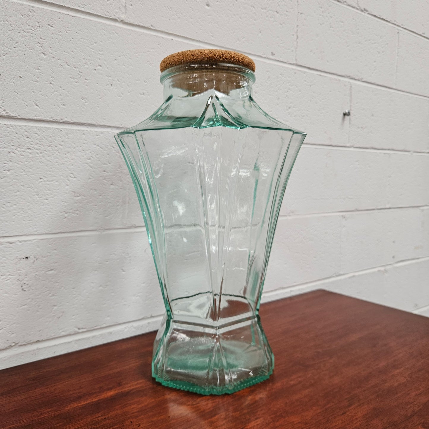 Vintage Made in Italy Glass Jar