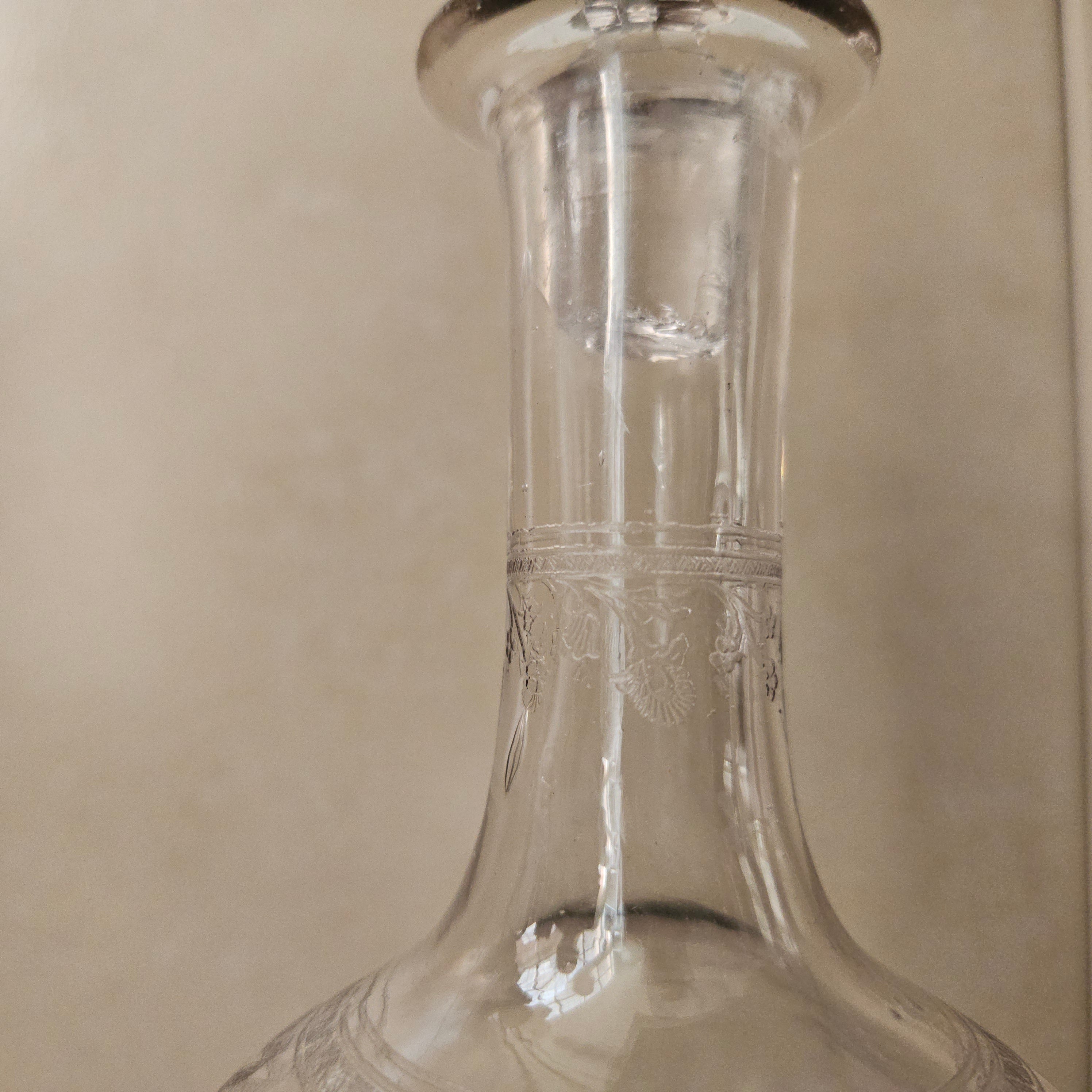 Antique Acid Etched Decanter | Antique & Vintage | Moonee Ponds Antiques | Australia Wide Delivery