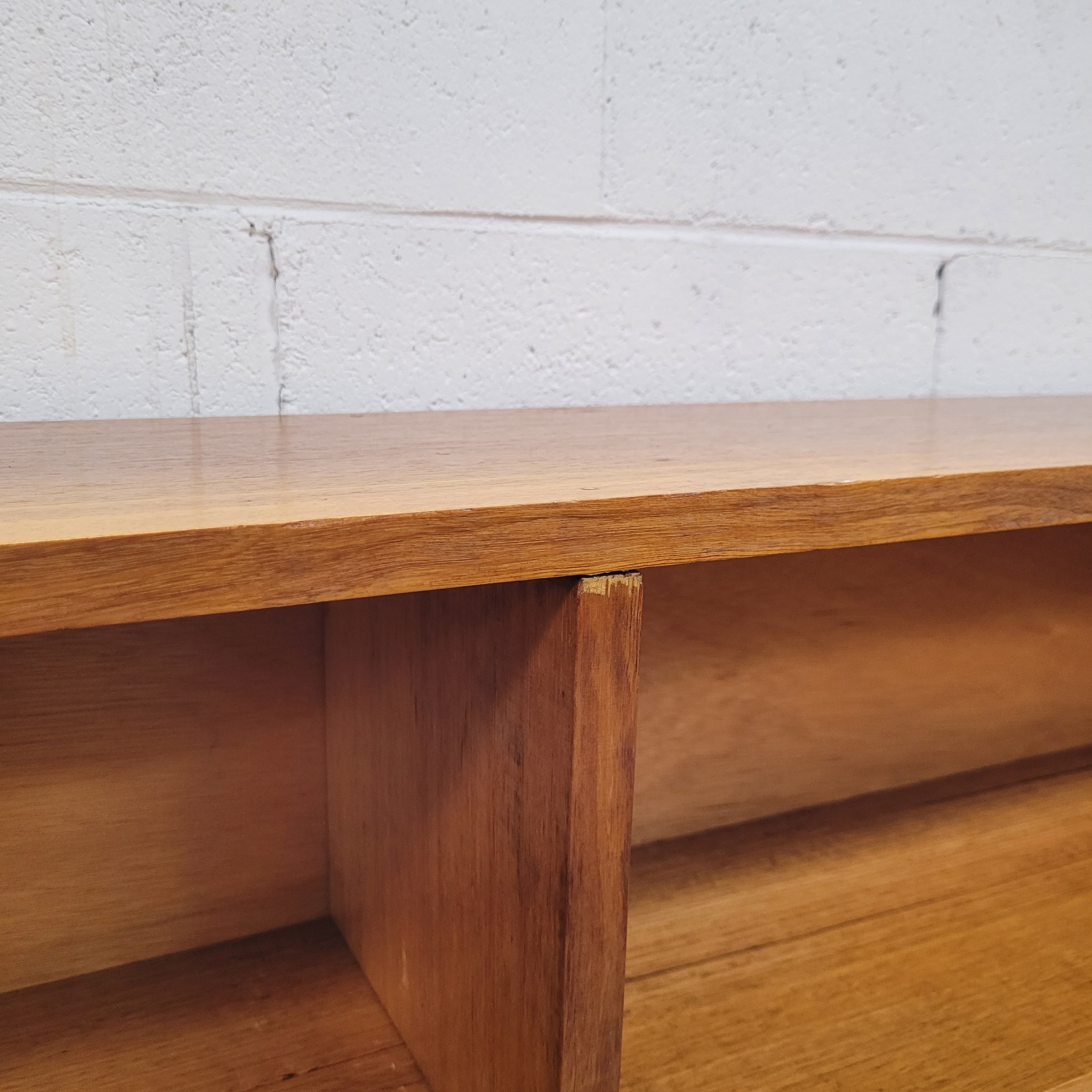 Australian Vic Ash Open Double Bookcase | Antique & Vintage | Moonee Ponds Antiques | Australia Wide Delivery
