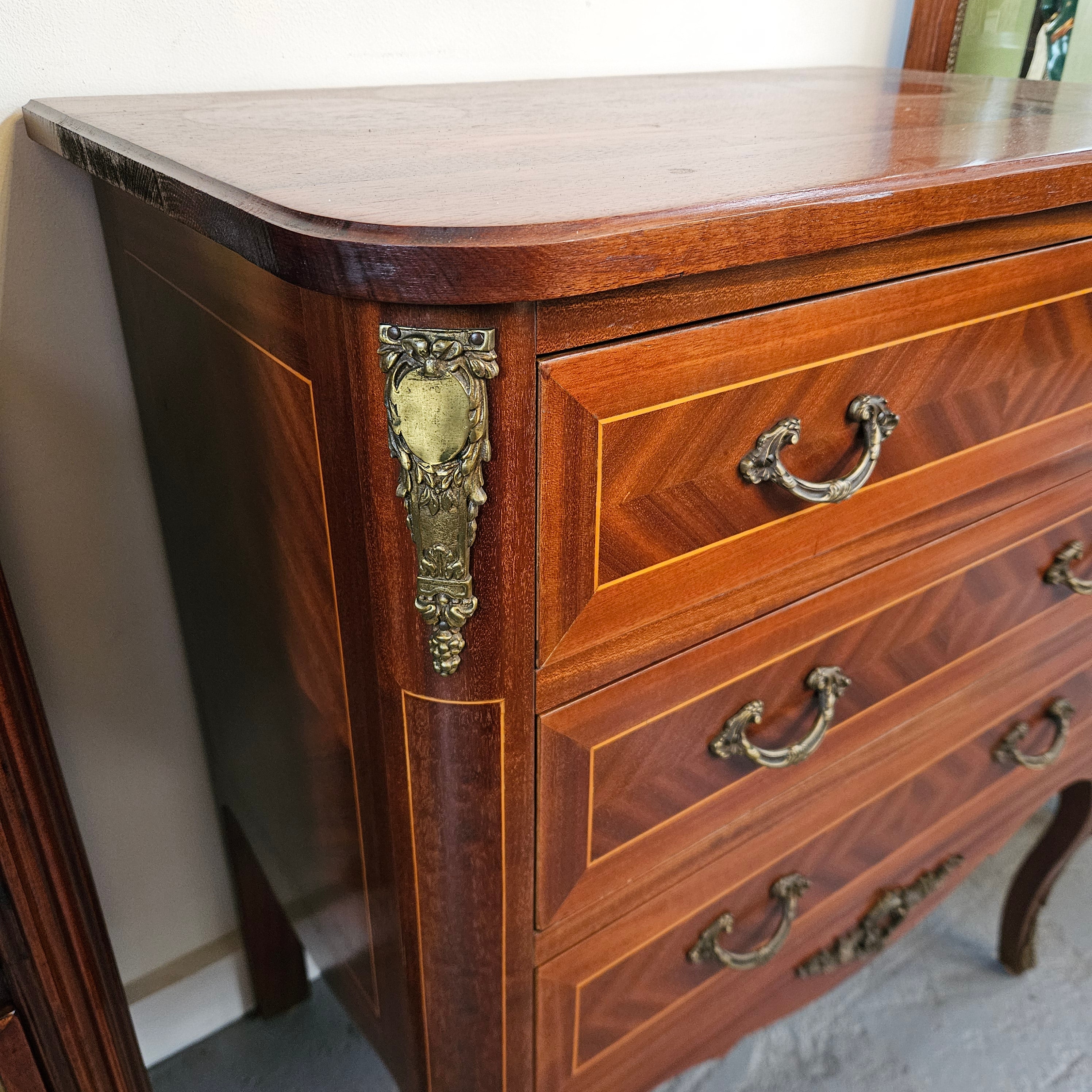 Stunning French Louis XV Style Wooden Top Commode | Antique & Vintage | Moonee Ponds Antiques | Australia Wide