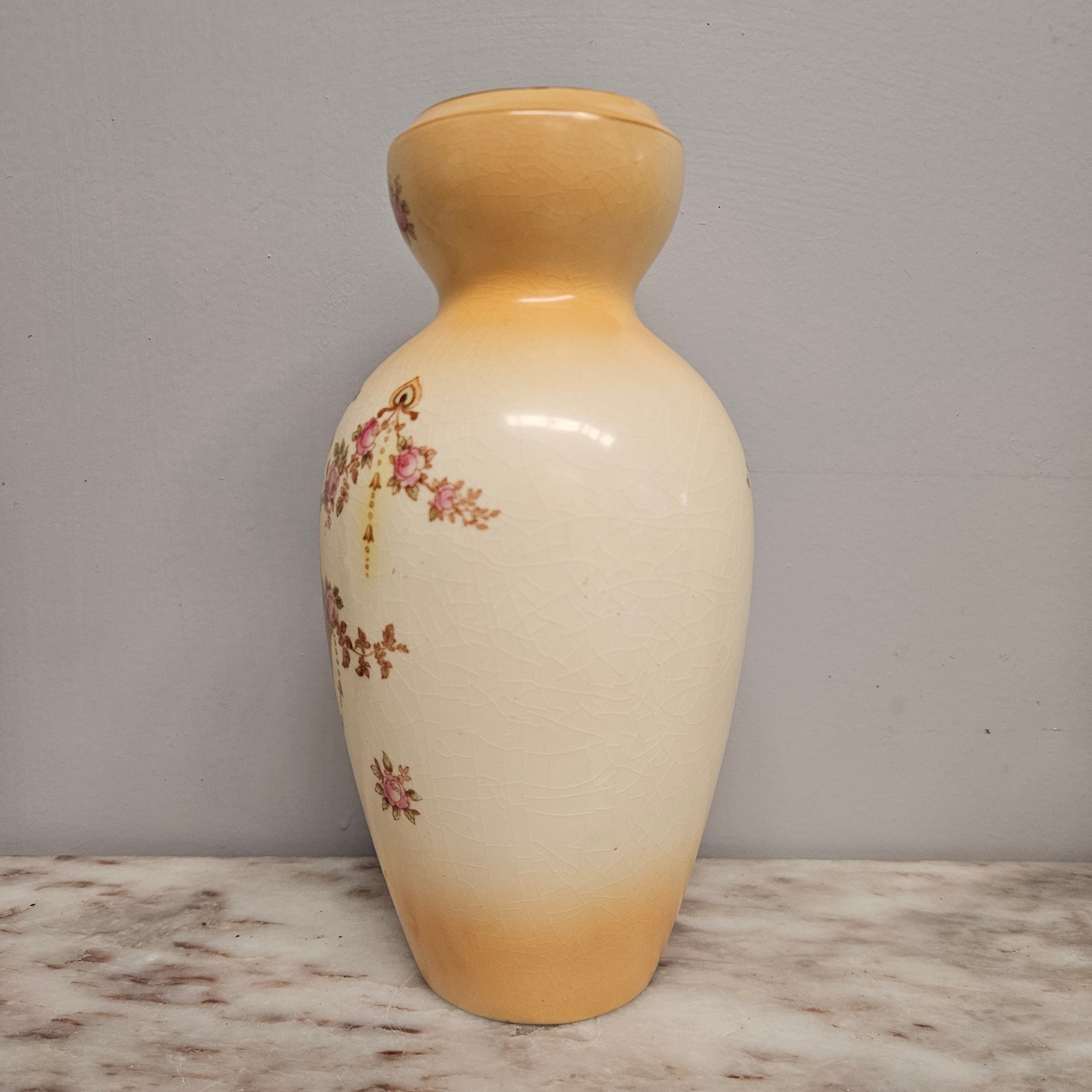 Crown Devon Decorated Vase | Antique & Vintage | Moonee Ponds Antiques | Australia Wide