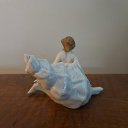 Vintage Ceramic Mermaid Ornament