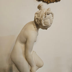 Vintage French Composite Marble 'Bathing Venus' Statue | Antique & Vintage | Moonee Ponds Antiques | Australia Wide Delivery