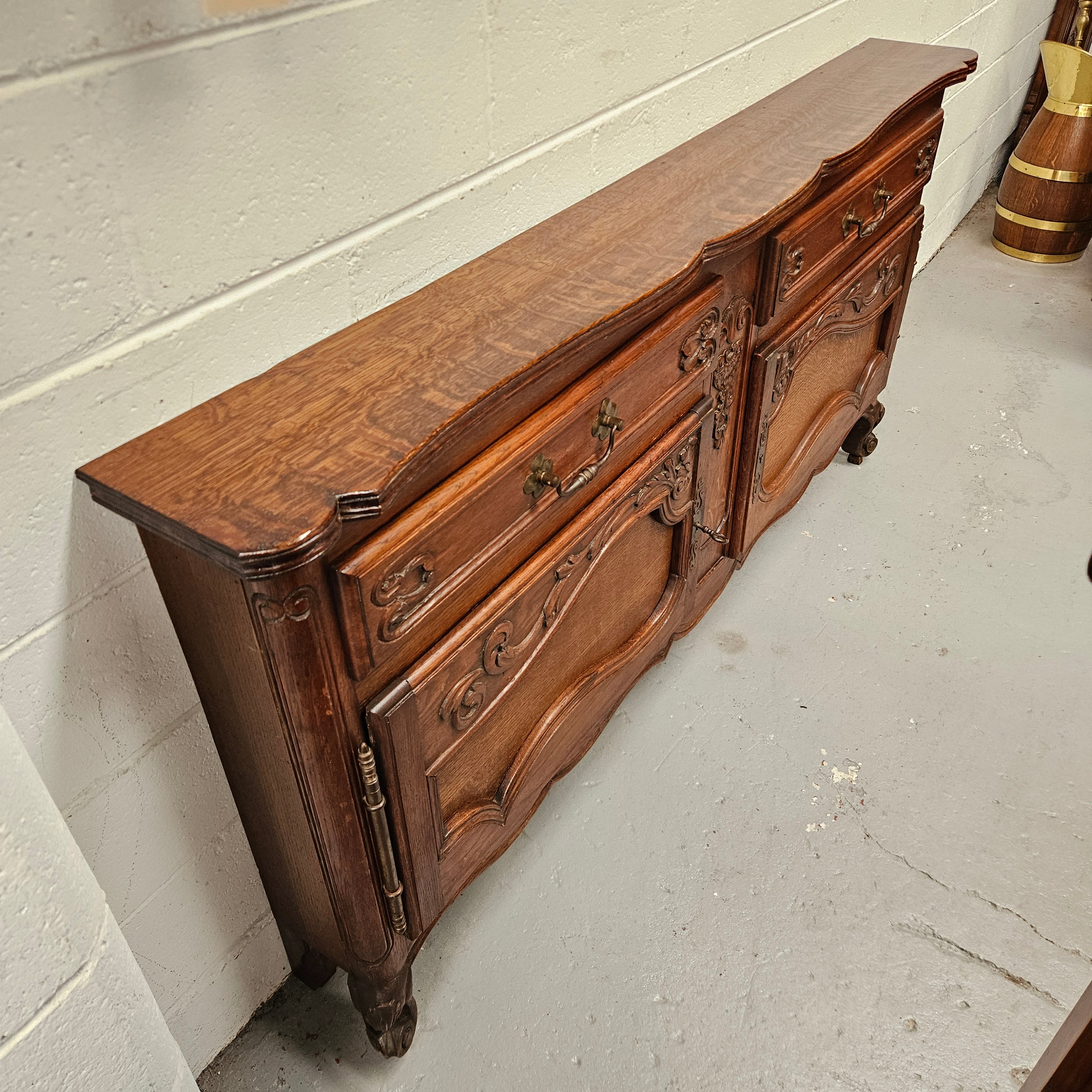 Louis XVth Style Custom Narrow Side Cabinet/Sideboard | Antique & Vintage | Moonee Ponds Antiques | Australia Wide
