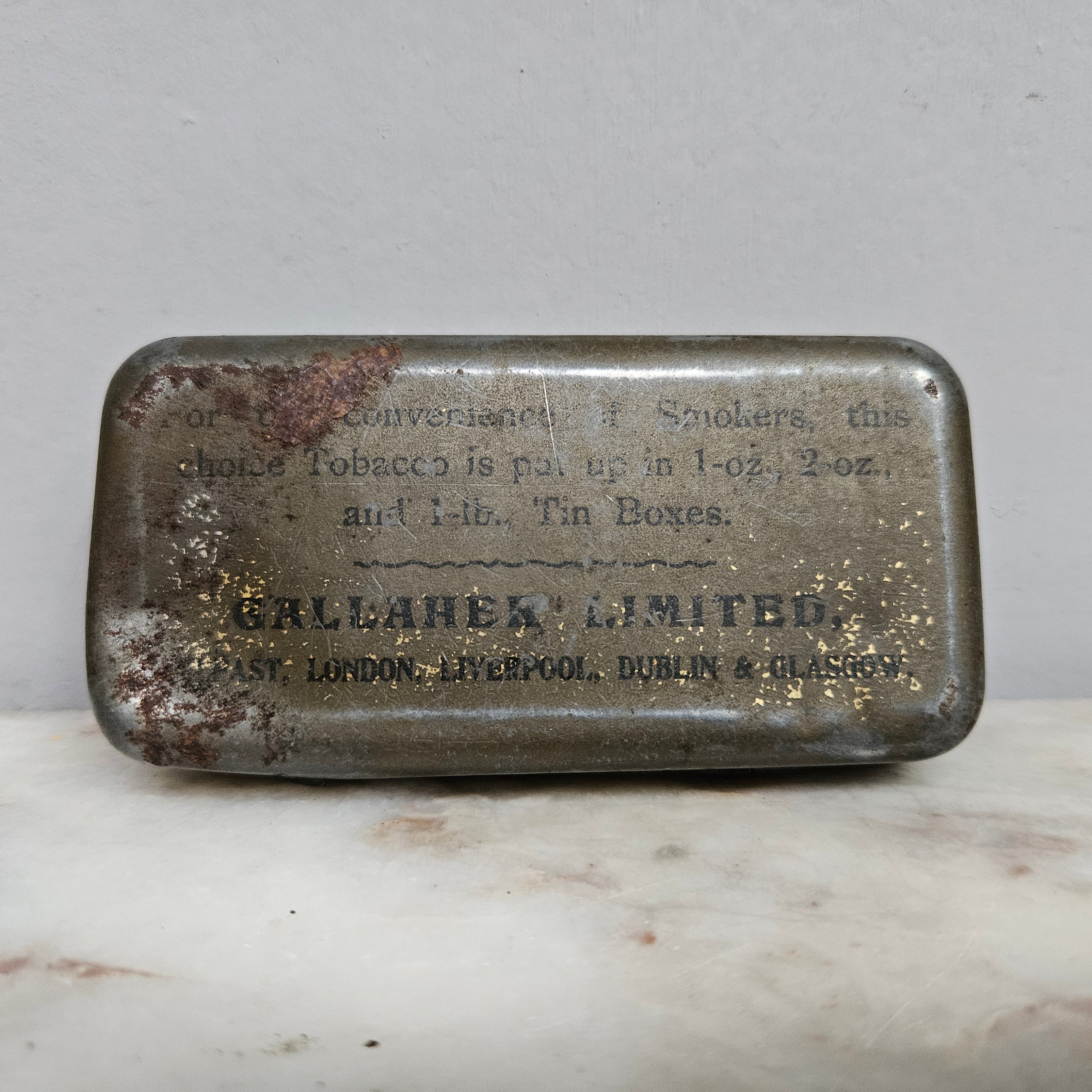 Gallahers Cut Golden Bar Tobacco Tin | Antique & Vintage | Moonee Ponds Antiques | Australia Wide Delivery