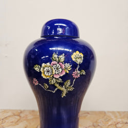 Crown Devon Cobalt Blue Lidded Vase | Antique & Vintage | Moonee Ponds Antiques | Australia Wide Delivery