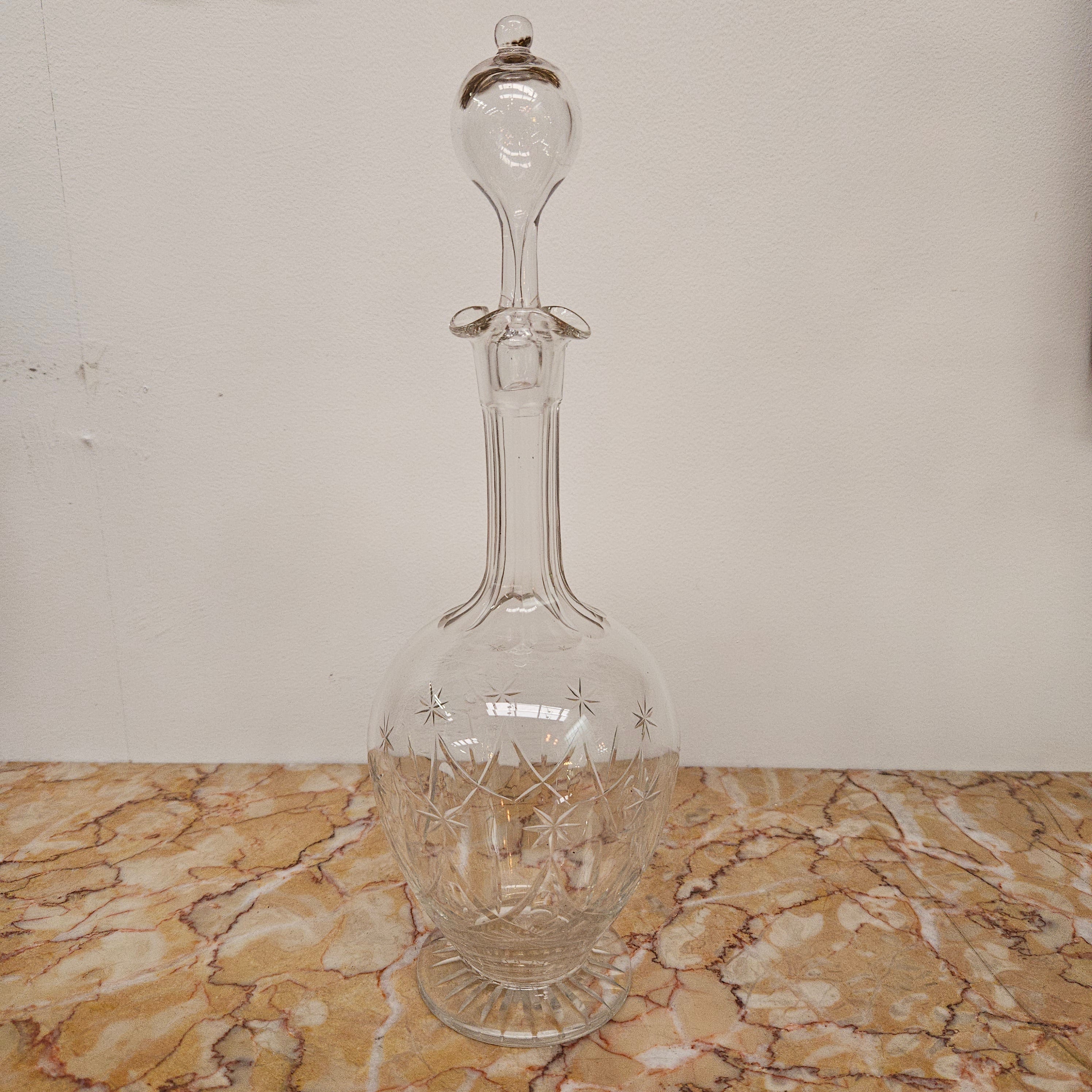 Crystal Glass Victorian Decanter | Antique & Vintage | Moonee Ponds Antiques | Australia Wide Delivery