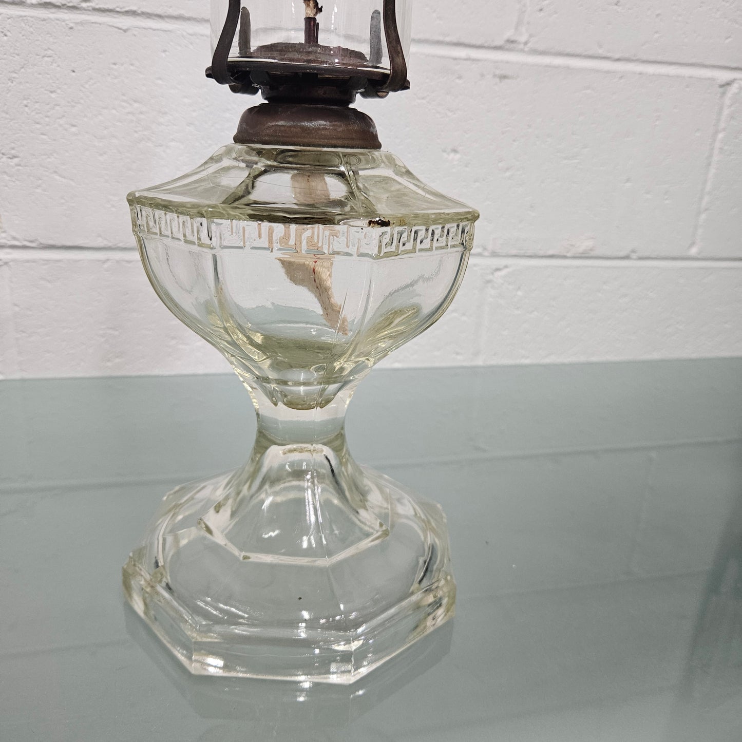 Antique Glass Kero Lamp