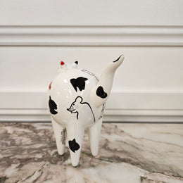 Vintage Villery & Boch Whimsical Porcelain Cat Figure