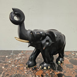 Vintage Ebony/Bone Elephant | Antique & Vintage | Moonee Ponds Antiques | Australia Wide Delivery