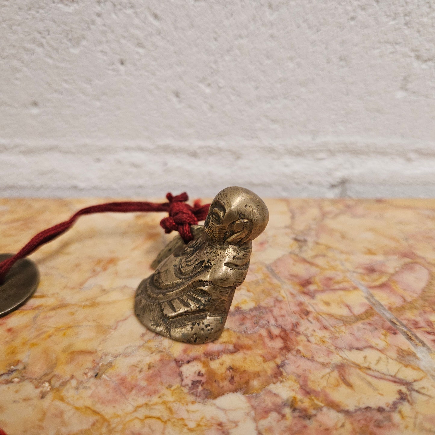 Small Laughing Buddha Pendant And Coin