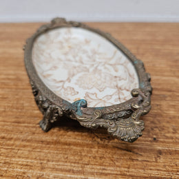 Vintage China & Brass Soap Dish