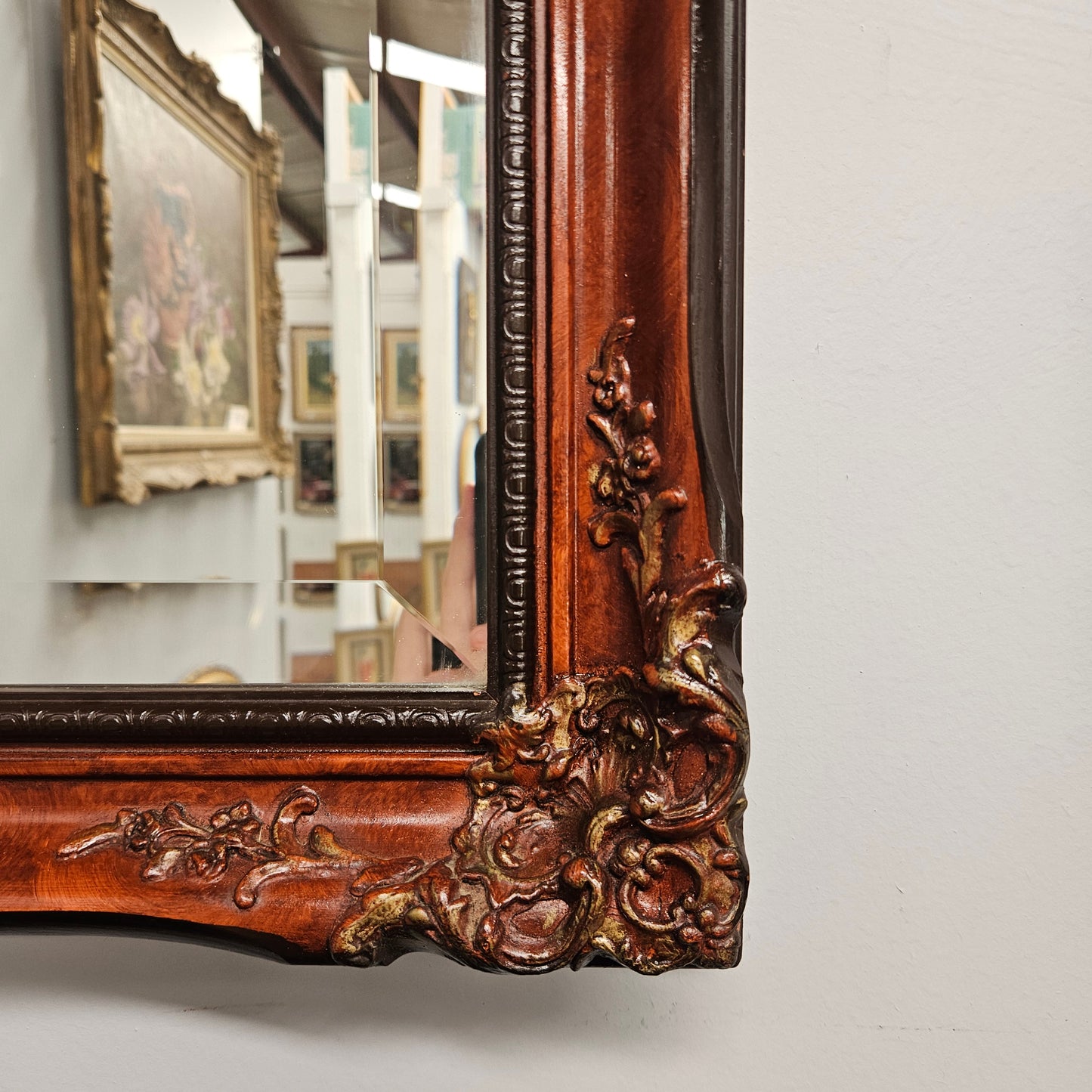 Vintage Gilded Wooden Mirror