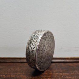 Antique Egyptian Silver Trinket Box