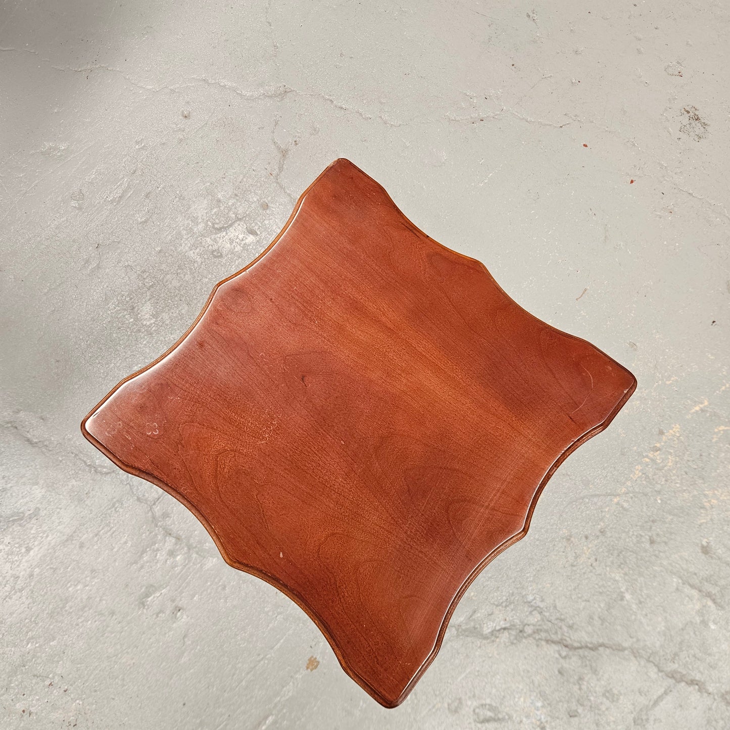 Vintage Mahogany Tilt Top Wine Table