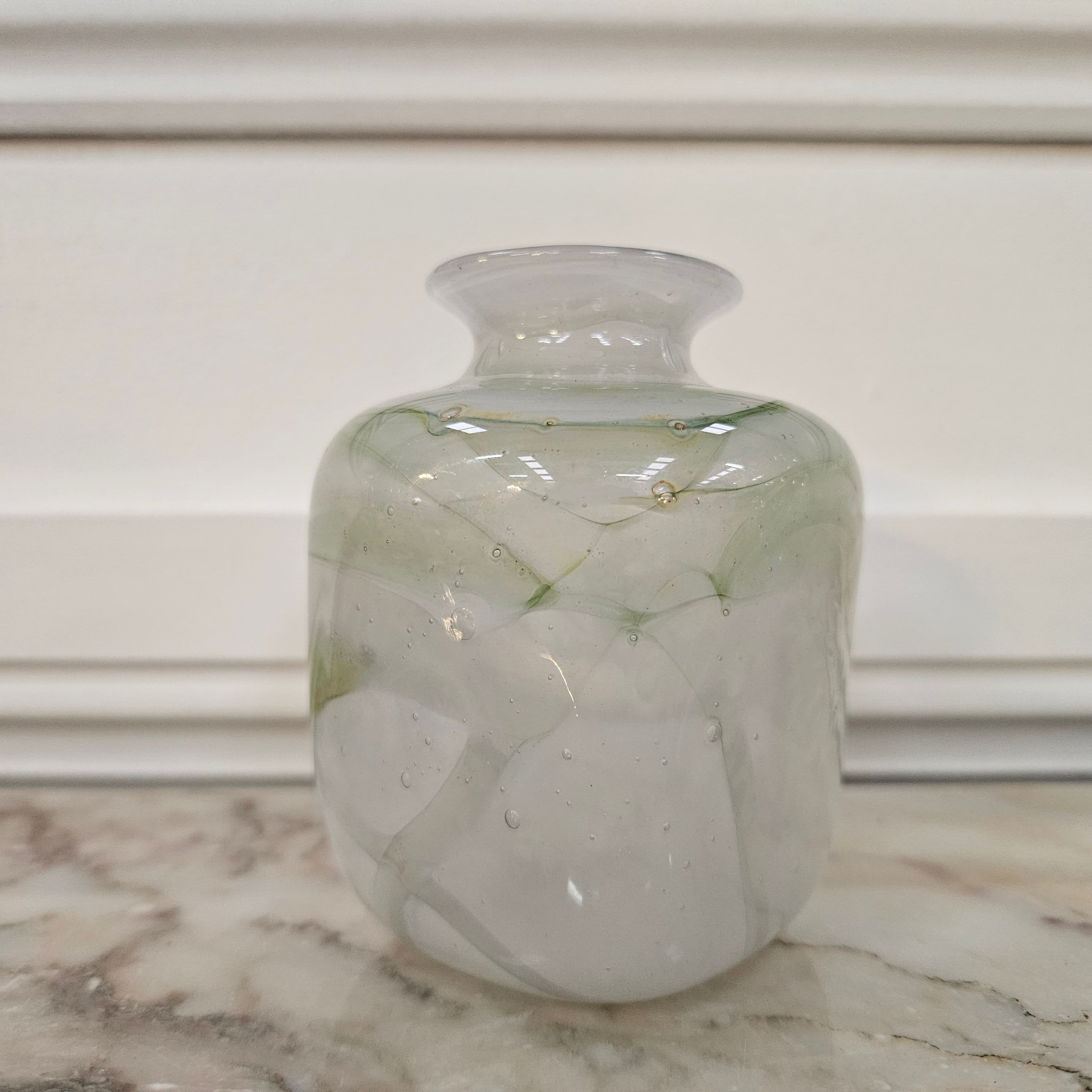 Australian John Walsh Art Glass Signed Green | Antique & Vintage | Moonee Ponds Antiques | Australia Wide Delivery
