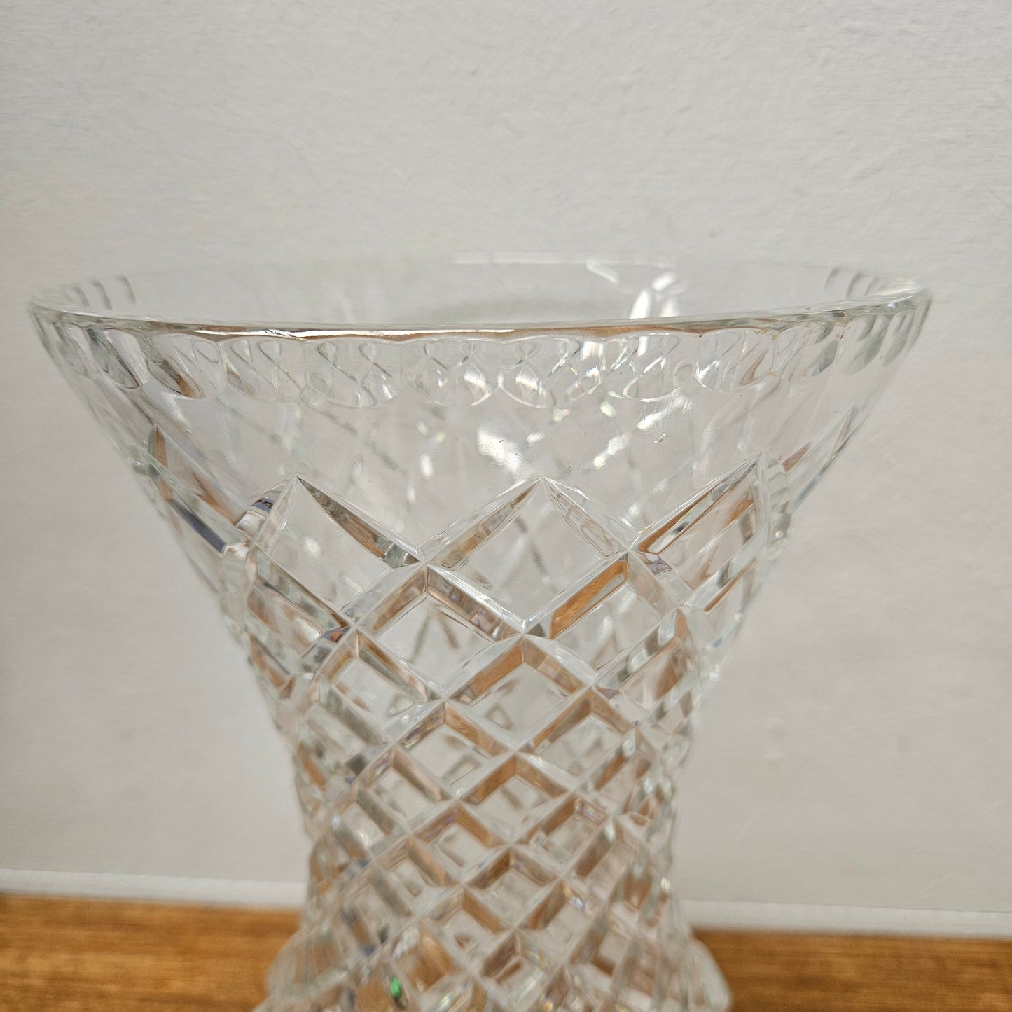 Large Vintage Crystal Vase