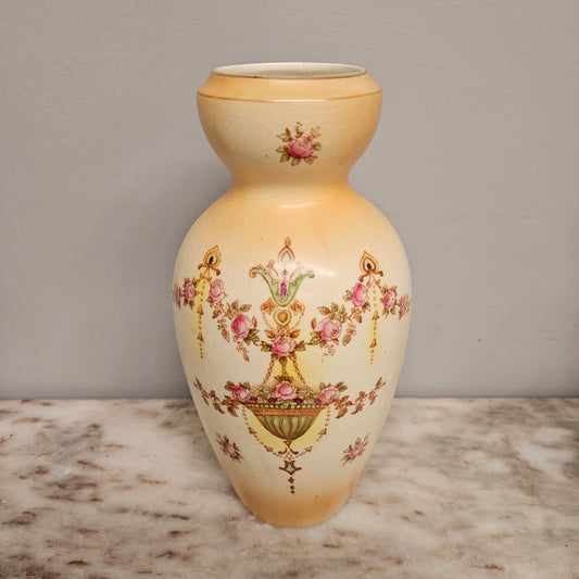 Crown Devon Decorated Vase