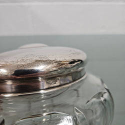 Antique Cut Glass & Sterling Silver Lid Dressing Table Bowl | Antique & Vintage | Moonee Ponds Antiques | Australia Wide Delivery