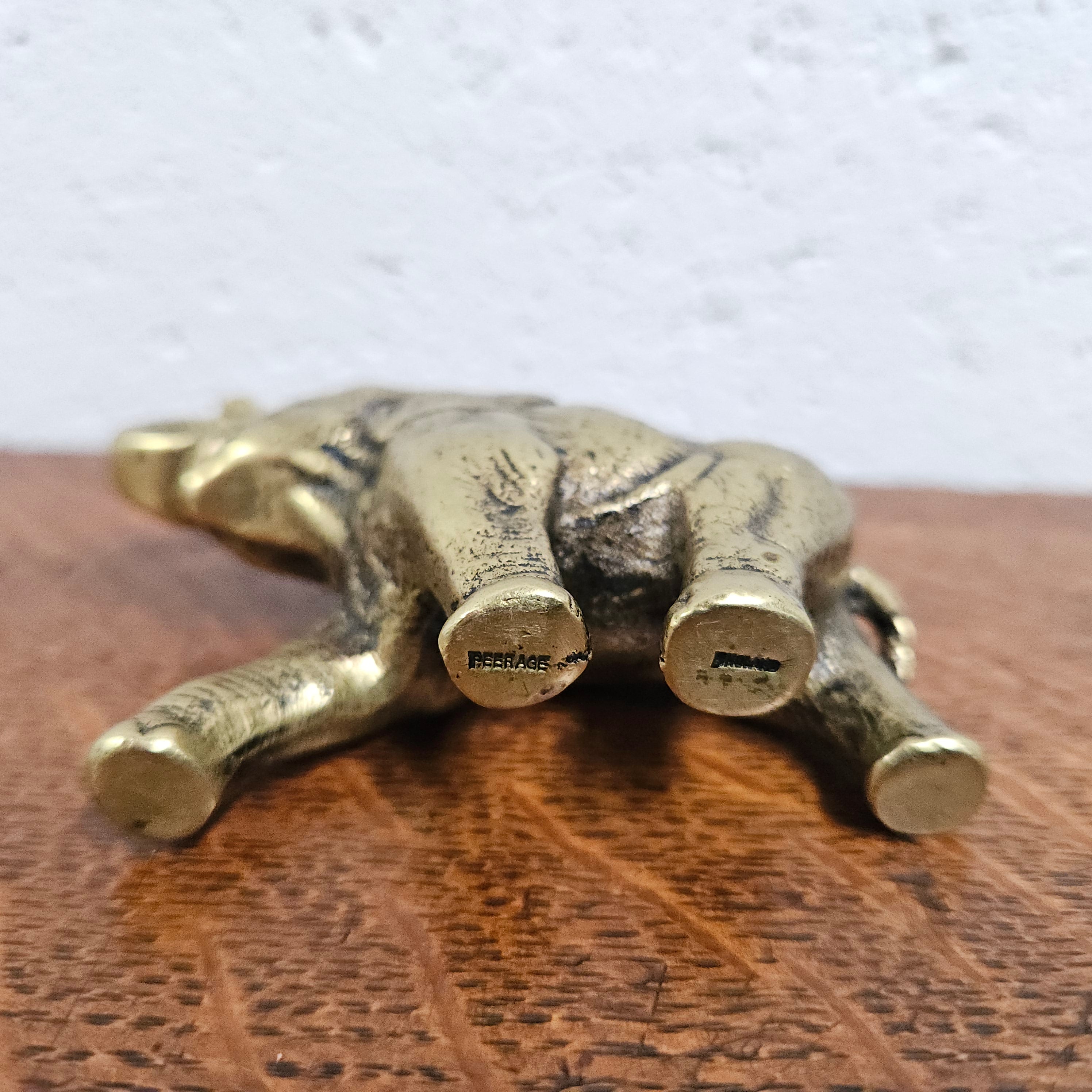 Singed Vintage Heavy Bronze Elephant Figure | Antique & Vintage | Moonee Ponds Antiques | Australia Wide Delivery