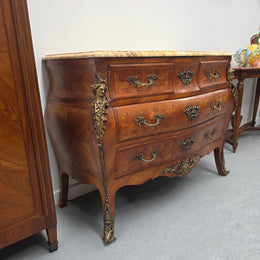 Louis 15th Style Marble Top Commode