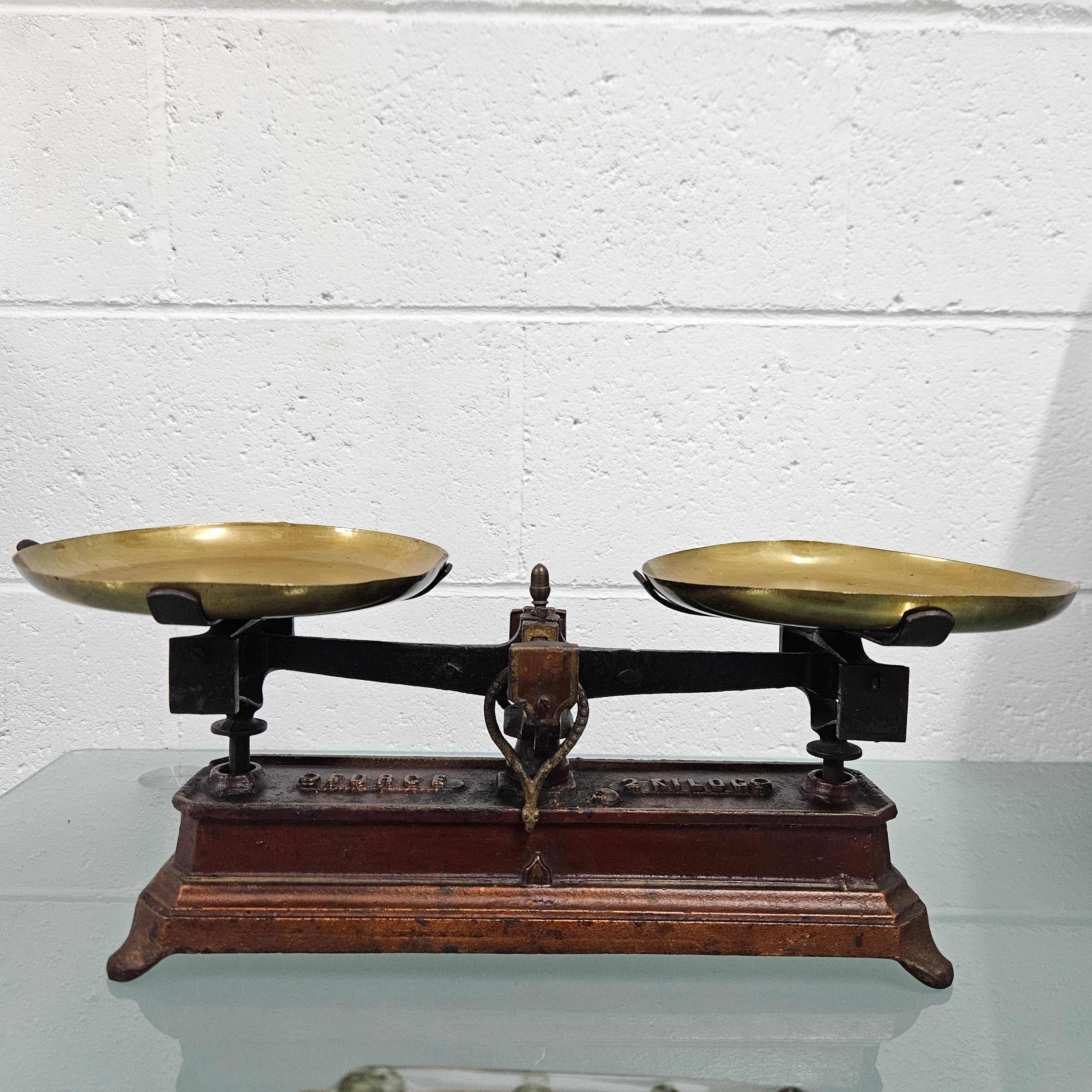 Antique 'Force' Balance Scales | Antique & Vintage | Moonee Ponds Antiques | Australia Wide Delivery