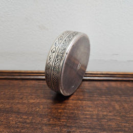 Antique Egyptian Silver Trinket Box