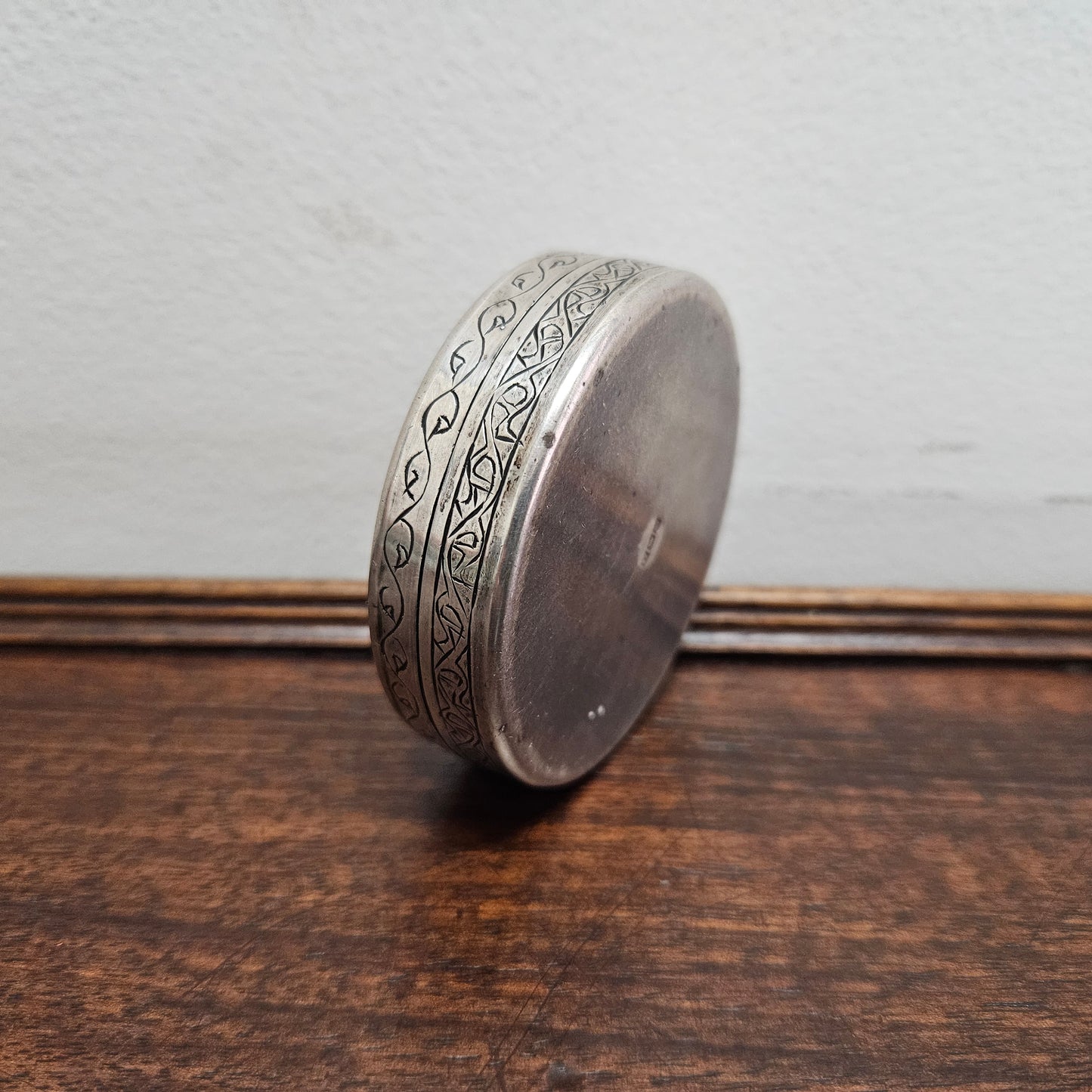 Antique Egyptian Silver Trinket Box