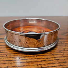 Vintage London Silver Wine Coaster