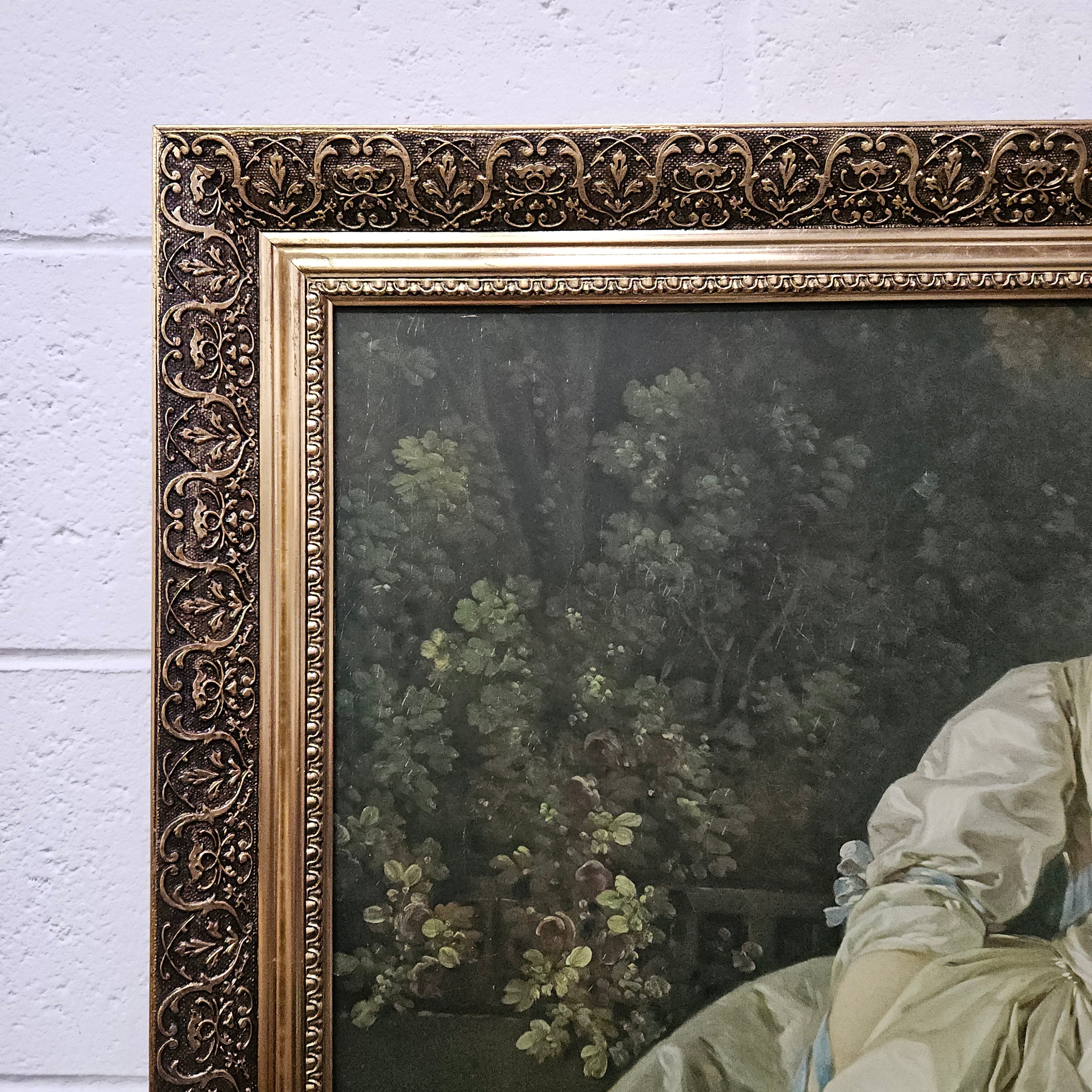 Decorative Framed Madame Bergeret Print | Antique & Vintage | Moonee Ponds Antiques | Australia Wide Delivery