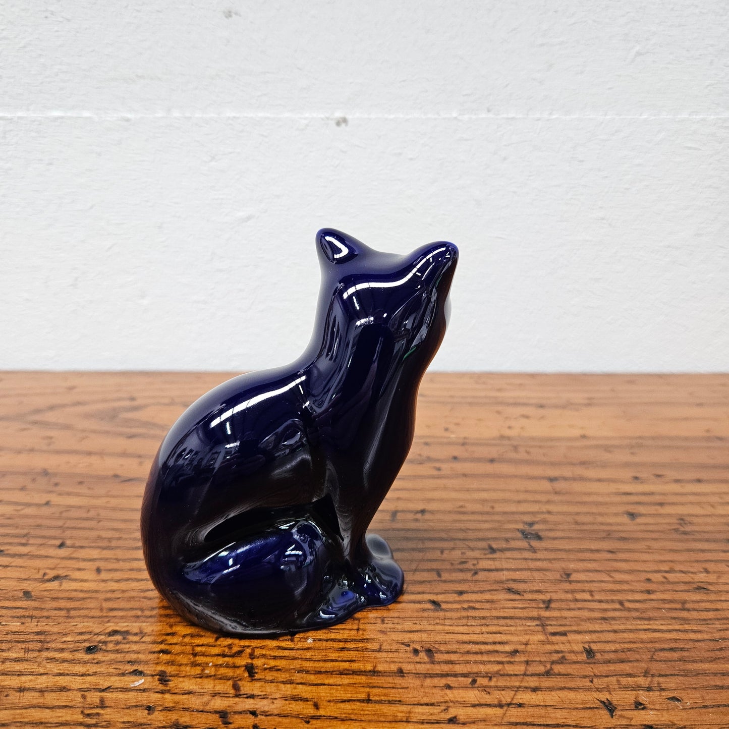 Limoge Cobalt Blue Cat