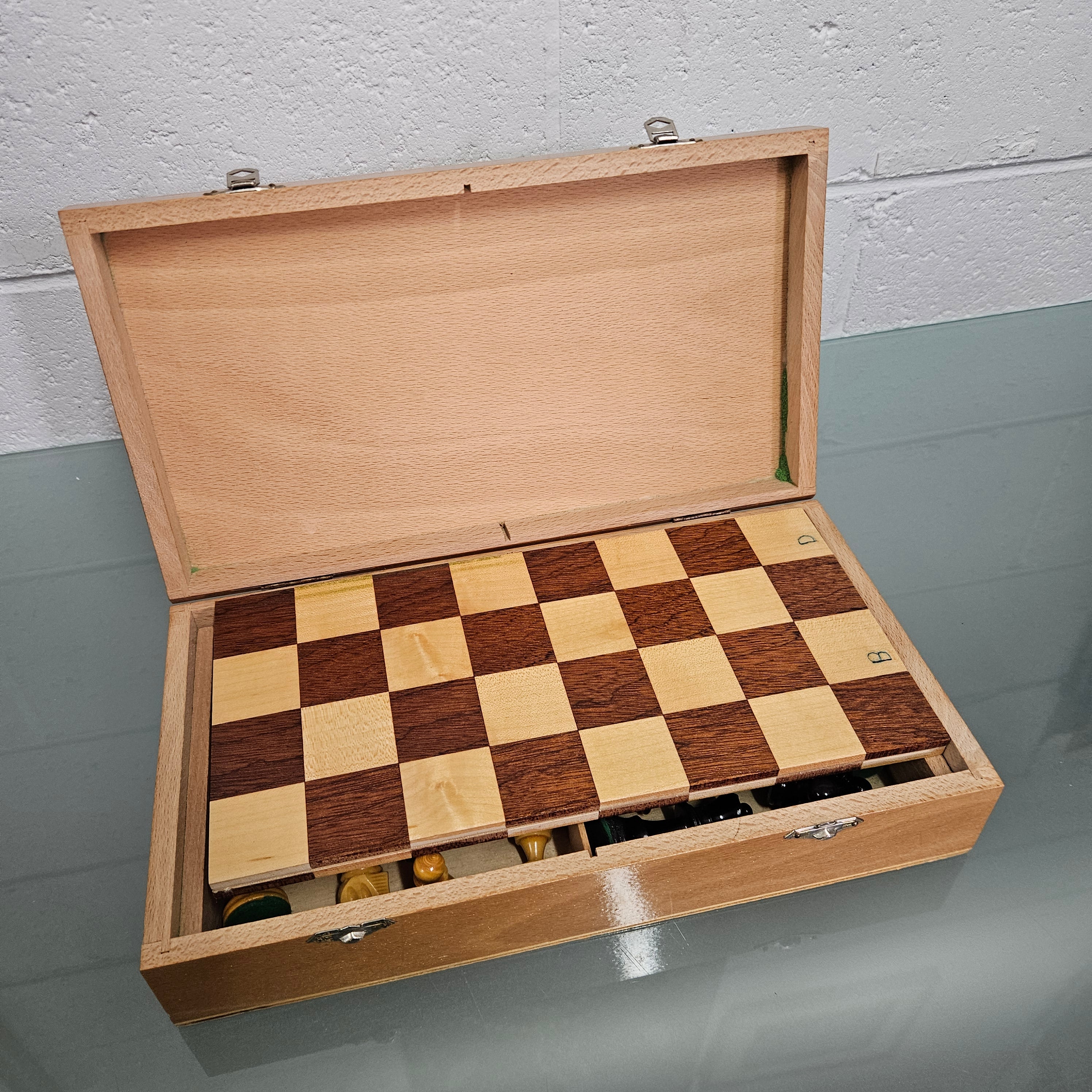 Vintage French Boxed Wooden Chess Set | Antique & Vintage | Moonee Ponds Antiques | Australia Wide Delivery
