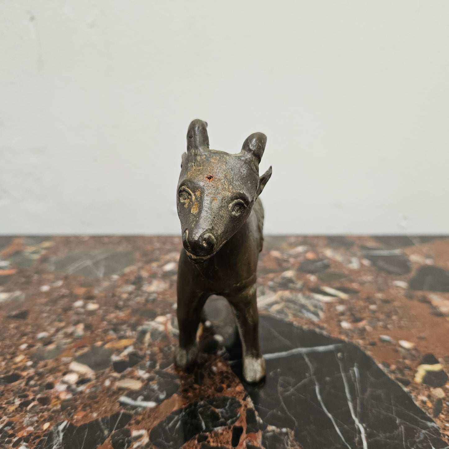 Vintage Bronze Goat Statue