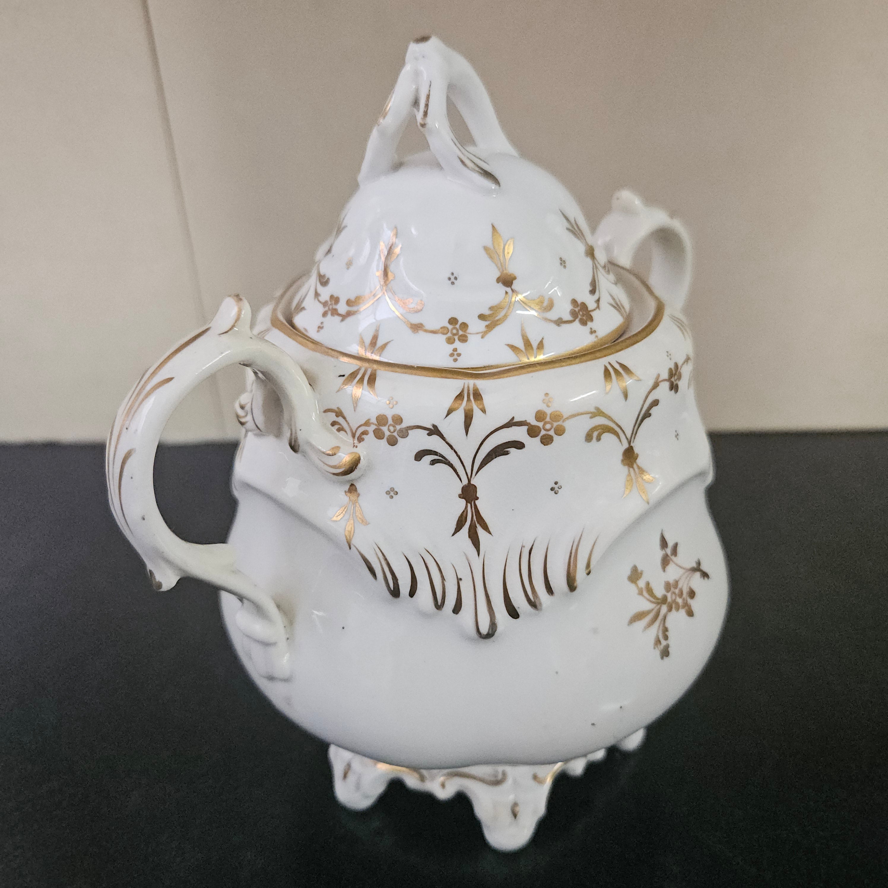Early Victorian Coalport Sucrier | Antique & Vintage | Moonee Ponds Antiques | Australia Wide Delivery