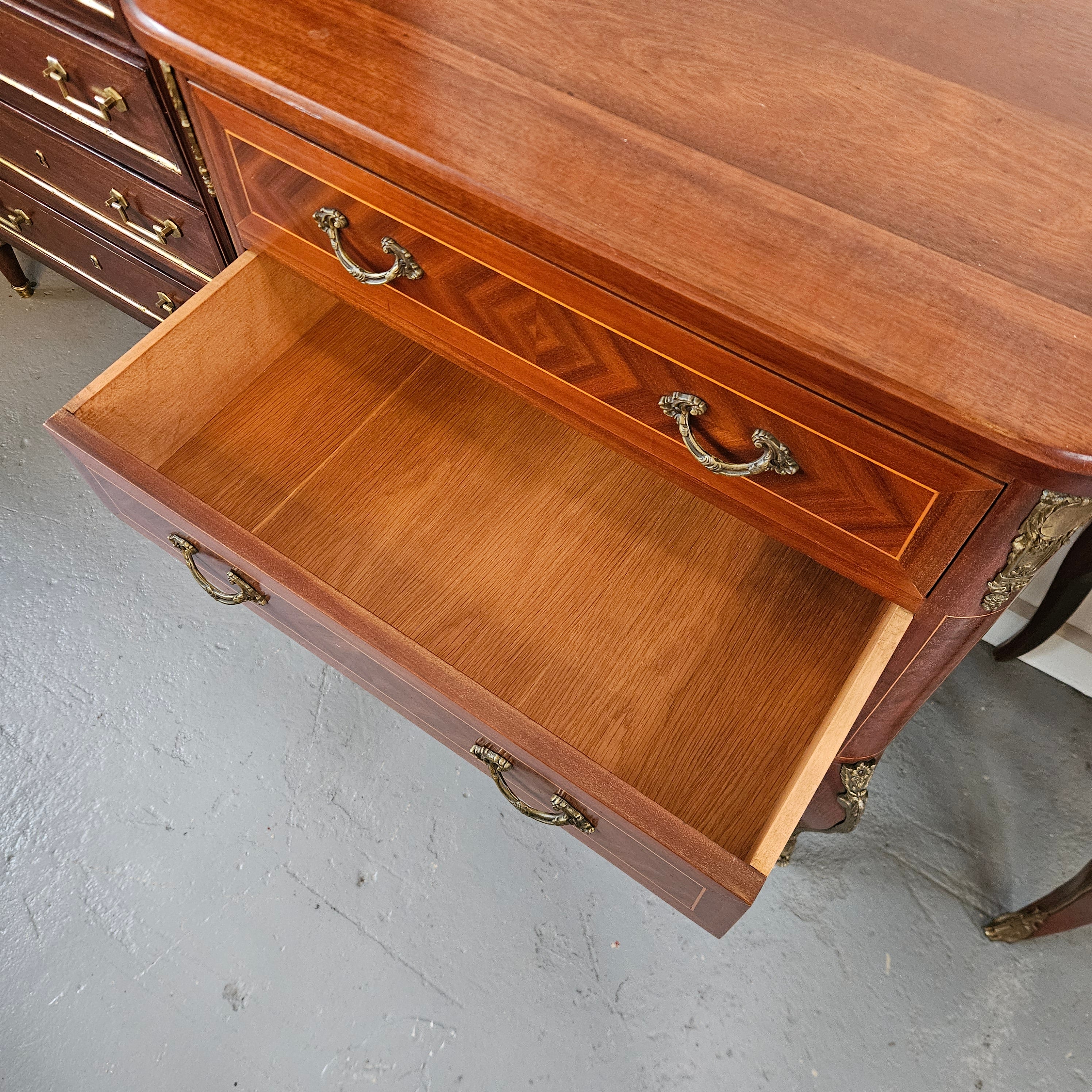 Stunning French Louis XV Style Wooden Top Commode | Antique & Vintage | Moonee Ponds Antiques | Australia Wide