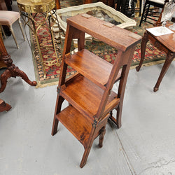 19th Century Mahogany Library Steps/Chair | Antique & Vintage | Moonee Ponds Antiques | Australia Wide Delivery