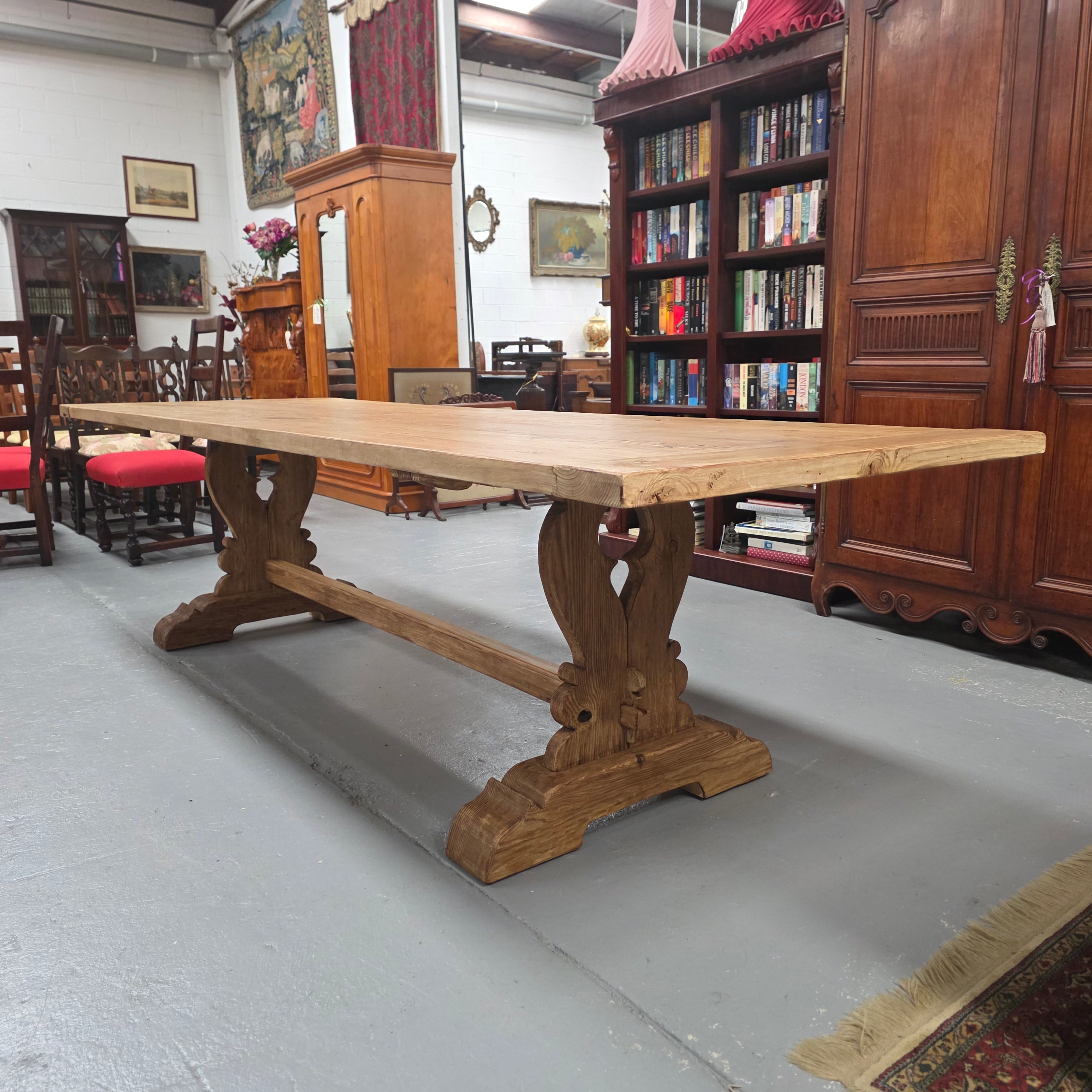 Impressive Vintage Reclaimed Spruce 3 Meter Dining Table | Antique & Vintage | Moonee Ponds Antiques | Australia Wide Delivery