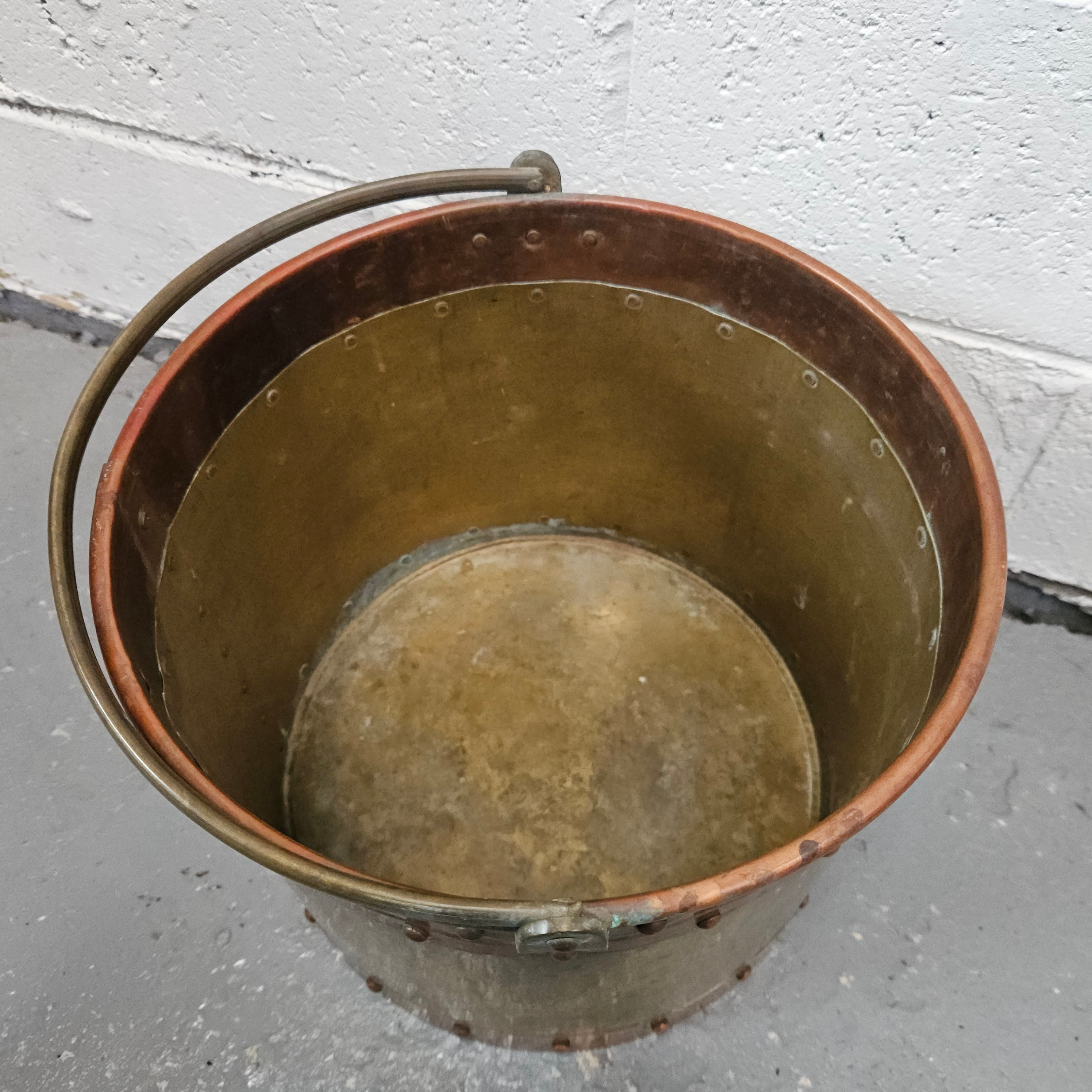 Antique Copper & Brass Bucket | Antique & Vintage | Moonee Ponds Antiques | Australia Wide Delivery