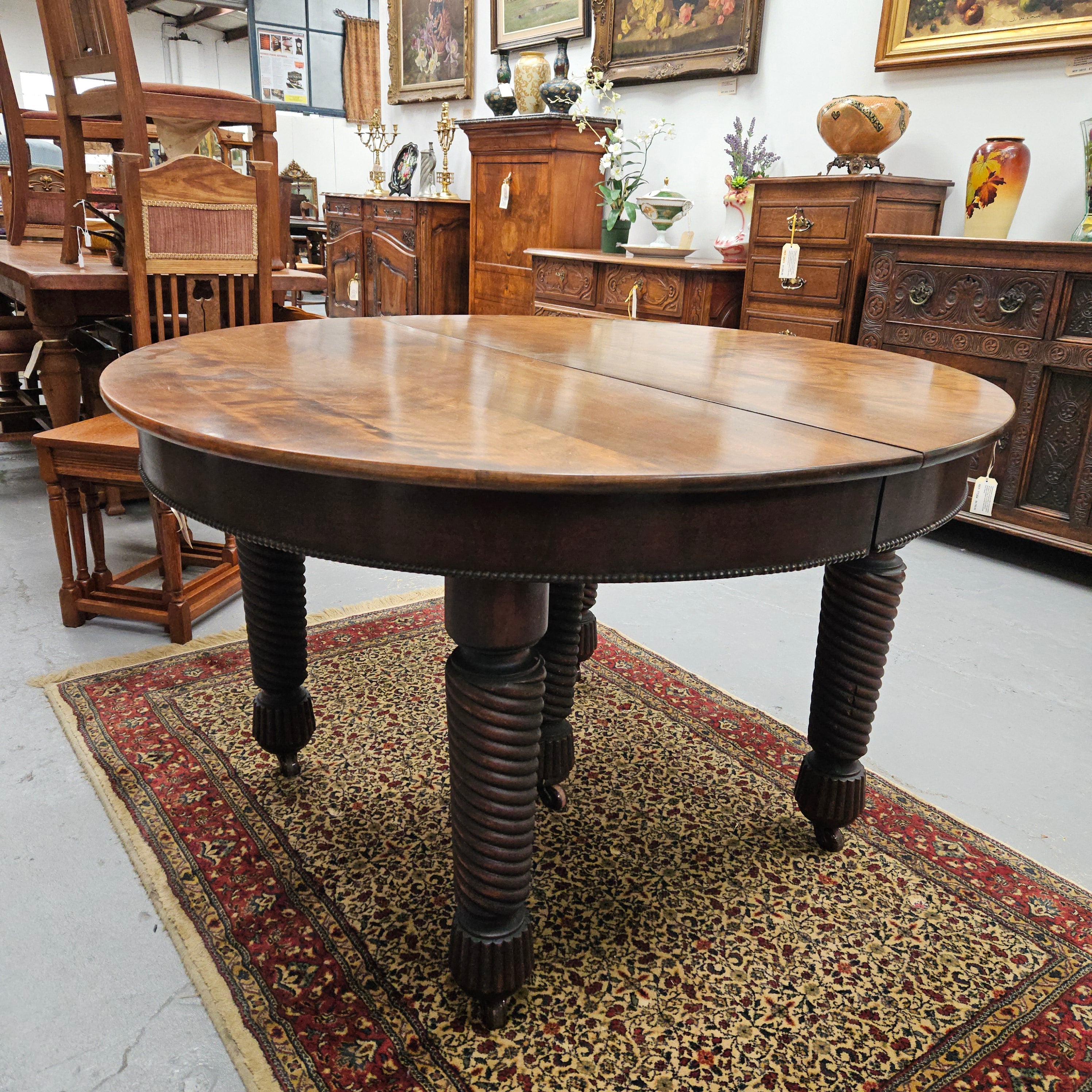 Queensland Coachwood Extension Table | Antique & Vintage | Moonee Ponds Antiques | Australia Wide Delivery