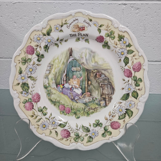 Vintage Royal Doulton Brambly Hedge "The Plan" Plate Made in England