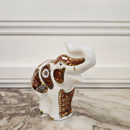 Meisna Sri Lanka Porcelain Elephant Paperweight