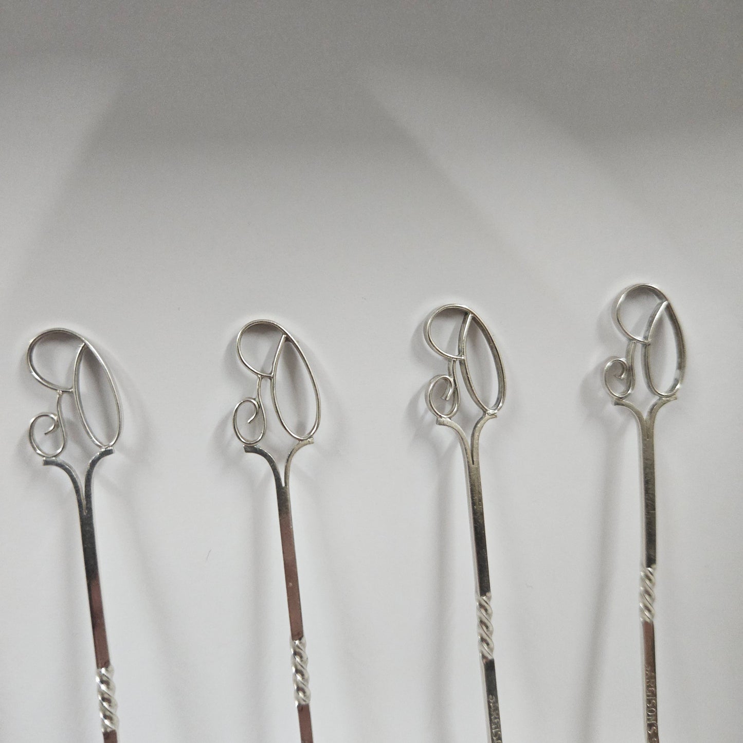 Set of 6 Sargison's (Hobart, Tasmania) Australian Arts & Crafts Sterling Silver Coffee Spoons